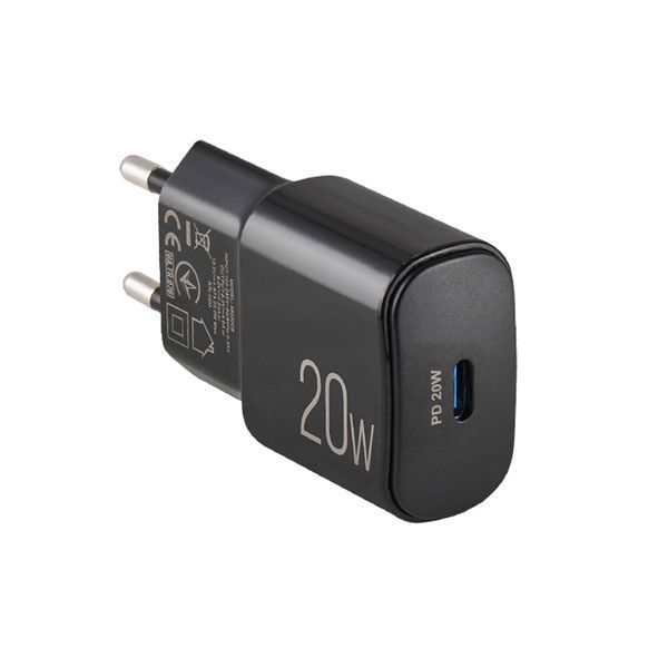 Мережевий зарядний пристрій Brevia ePower PD20W USB-C чорний 45020CB storm_group__45020CB фото