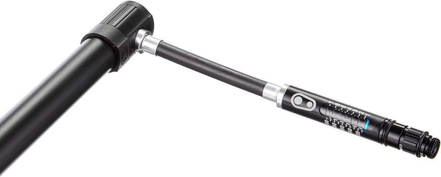 Мінінасос Crankbrothers KLIC HP GAUGE, алюмінієвий, з манометром, presta/schrader, 120psi / 8.3 bar, чорний VLPL-PUM-08-66 фото