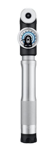 Мининасос Crankbrothers STERLING SG, алюминиевый, с манометром, smart head, 100 psi / 7 bar, серебристый VLPL-PUM-03-97 фото