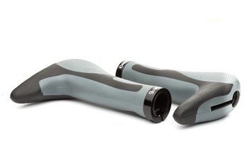 Гріпси ONRIDE HornGrip50, ергономічні з ріжками, два замки, 140 мм, чорний/сірий VLPR-69061900045 фото