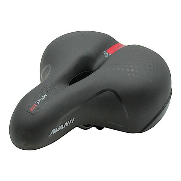 Сідло на демпферах з отвором AVANTI AFT-91, GEL FLOW (синє, червоне) з катафотом WVL-029-126 фото